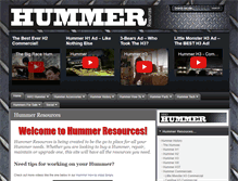 Tablet Screenshot of hummerresources.com